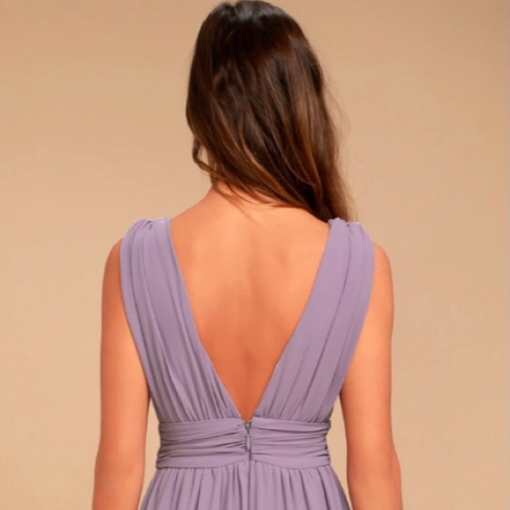 Look like a goddess! flowy Maxi Purple Gown - Picture 7 of 7